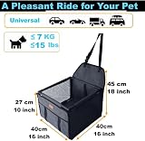 GoBuyer Waterproof Pet Car Seat Booster Carrier Grey 40x40cm view 4