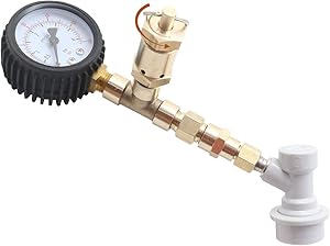 Upgraded Brew Pressure Fermentation Valve kit,Adjustable and Fixed Pressure Valve,Automatic pressure relief valve, 0 to 60psi with ball lock for Home Brewing beer corny keg