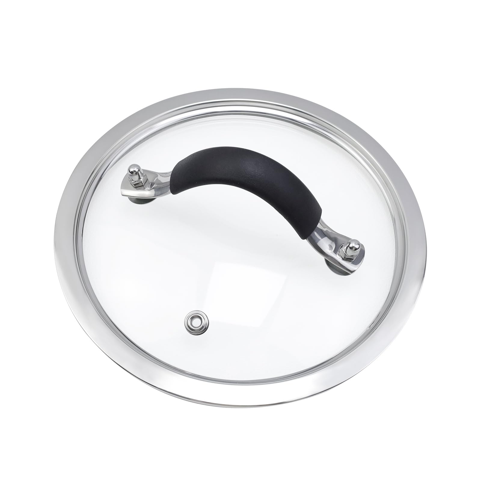 Photo 1 of HEVSTIL 6.5 Inch Tempered Glass Lid Glass Lid with Silicone Stainless Steel Handle Pan Lid Glass Vented Skillet Cover for Frying Pan Lodge Cast Iron Skillet
