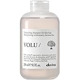 Davines VOLU/Shampoo, Volumizing Cleanser for Fine or Limp Hair - Gentle Root Lifting Formula for Lasting Body &amp; Lightness - Turnip Root Extract Adds Volume &amp; Shine Weightlessly