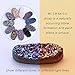 WISHMISS Women Silver Pendant Necklace in Multicolor Drusy (Purple Drusy Bracelet)