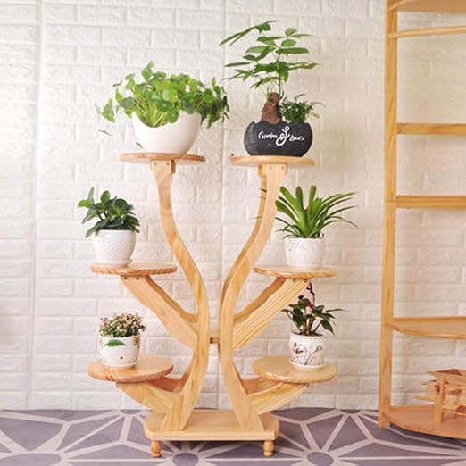QYJpB Chino simple de madera maciza de múltiples capas de la flor ...