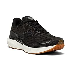 Saucony Men's Triumph 19 Running Shoe, Black/Gum, 9
