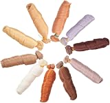 WANDIC 10 Pcs High-Temperature Wire Curls Wig for Doll Making - 10 Colors view 3