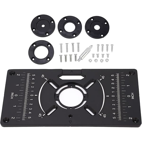 Craftsman Router Table Insert Rings Router Mounting Plate Set Aluminum Router Table Insert Plate System ...