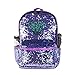 Sequin School Backpack for Girls Cute Sequence Bookbag for Kids Teenagers Glitter Purple Bags