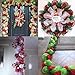 Winlyn 4 Rolls Christmas Mesh Ribbon Metallic Red Green White Mesh Ribbon Decorative Mesh Rolls Spool-6