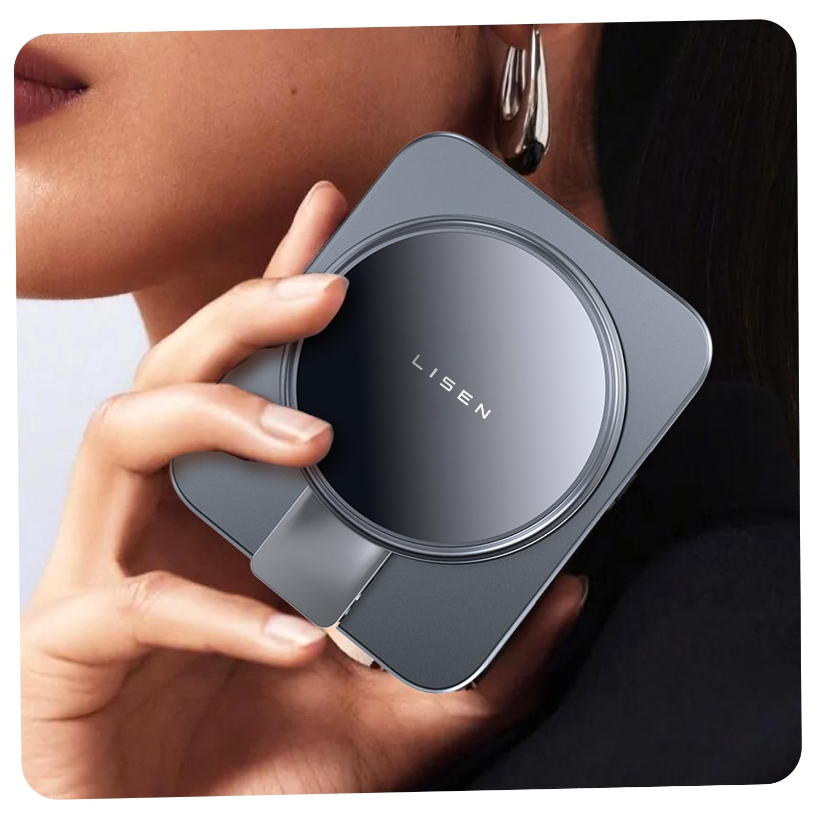 Photo 1 of LISEN Charging Station for Apple Magsafe Multiple Devices - 3 in 1 Foldable Magnetic Wireless Charger Dock - Travel Charging Stand for Apple iPhone 16 15 14 13 12 Pro Max Plus Watch & Airpods