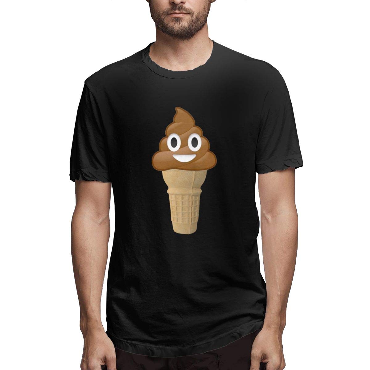 Chocolate Ice Cream Or Poop Emoji S Workout Short Sleeve T Shirt