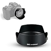 JJC Tulip Lens Hood for Canon RF 50mm f/1.8 STM Lens, Replaces Canon ES-65B Hood, Reversible & Compatible with 43mm Filter/Ca