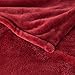Bedsure Fleece Blanket Twin Size Red - 300GSM Lightweight Plush Fuzzy Cozy Soft Warm Blanket for Bed, Sofa, Couch, Travel, Camping, 60x80 inches