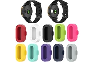 FanTEK 10pcs Anti-dust Plugs for Garmin Fenix 8/7/7S/7X 5/5S/5X Plus/6S 6 6X Silicone Charger Port Protector, Compatible for Garmin Venu 2/Vivoactive 3/4/Instinct 2/Forerunner 935/45S/245/945