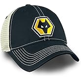 1863FC Wolverhampton Wanderers FC Vintage Trucker Hat Crest- Black