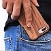 NeWisdom iPhone 8 Plus case Wooden, iPhone 7 Plus Case Wood, Shockproof Unique Hybrid Rubberized Cover [ Wood Over Rubber] Soft Real Wood Case for Apple iPhone 8Plus iPhone 7Plus – Sandalwood