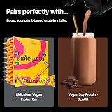 Protein Works Vegan Soy Protein BLACK Chocolate Silk 1kg 27g per 30g view 7