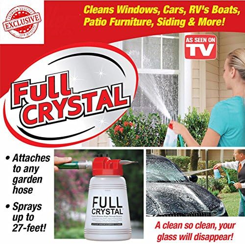 Full Crystal Outdoor Glass Cleaner Car Window Cleaner Home Garden Handheld Spray Mighty Cleaning Tool Cleaning Products