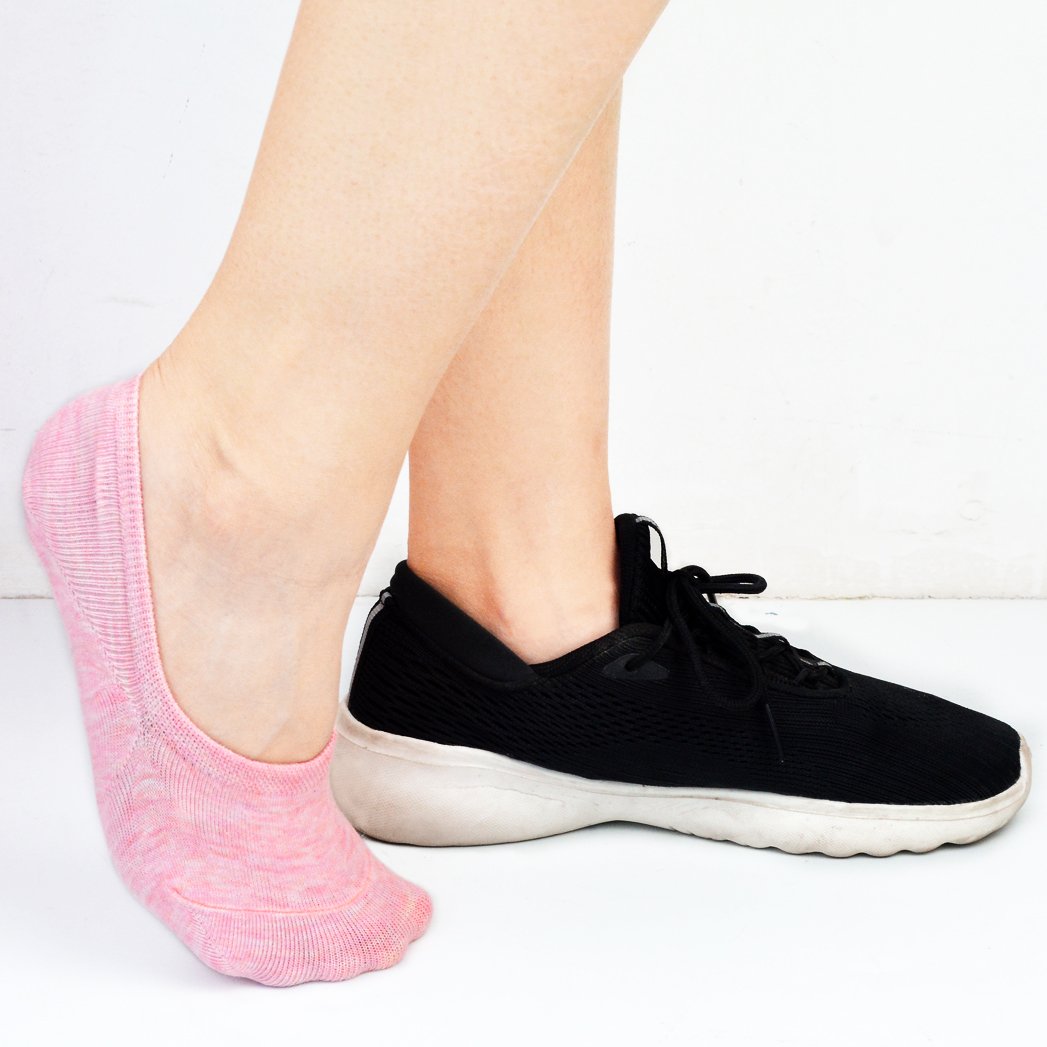 Miayon 12 Pairs Women Casual Socks Low Cut Invisible Socks Pure Cotton Anti-Sliped Boat Socks for Women