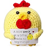 LNEMDP Handmade Crochet Mini Chicks are Suitable for Women, Men, Colleagues, Friends, Creative Christmas Birthday Gifts, Emotional Support Gifts