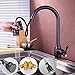 Lead Free Pull Down Kitchen Faucet Best Antique Solid Brass Kitchen Sink Faucet With Pull Out Sprayer High Arc Single Handle Bar Faucet Oil Rubbed Bronze SonTiy