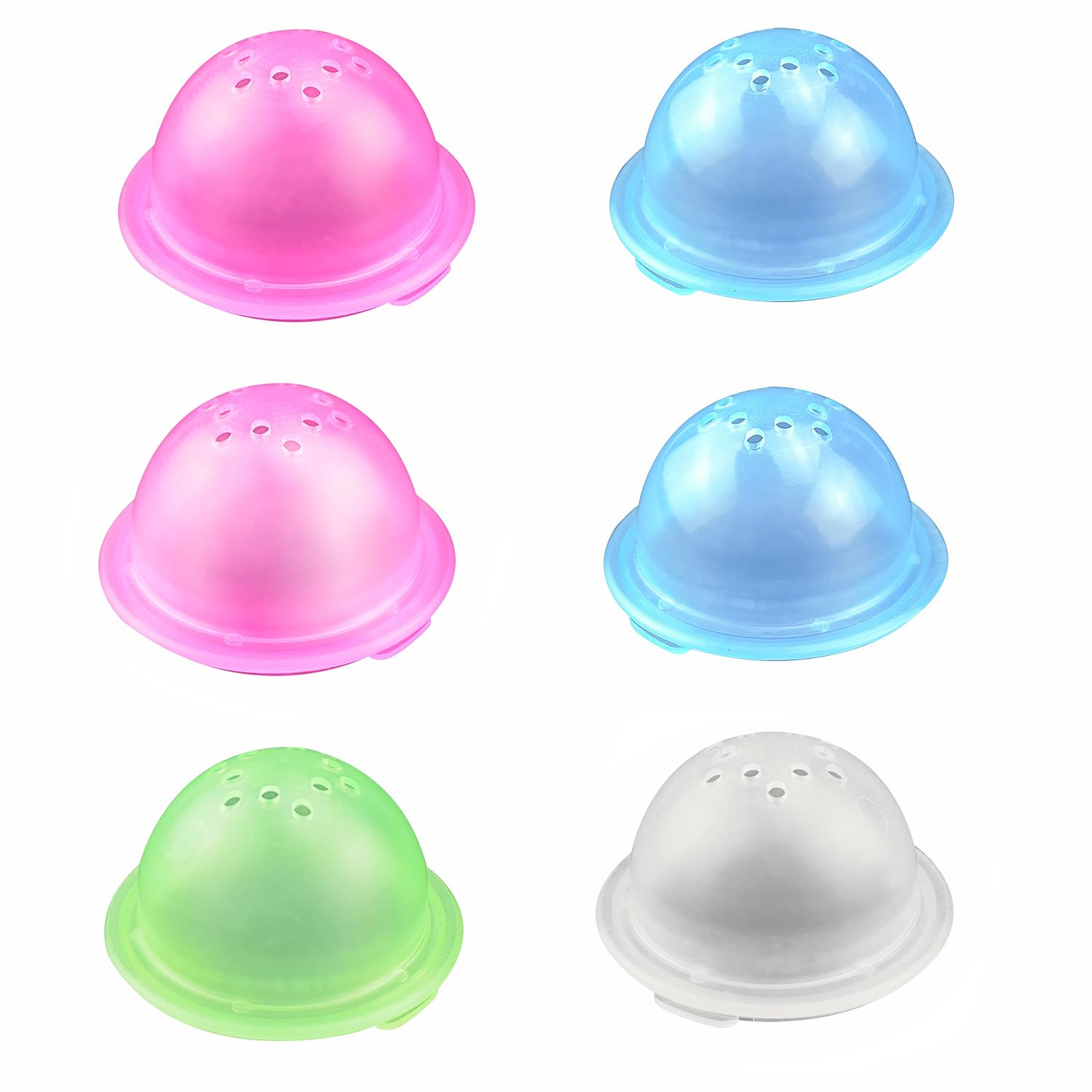 AOVNA 6Pcs Hamster Tunnel External Tube Stopper Plug End Cap Hamster Cage Baffle Accessories with Ventilated Holes for Hamster Toy Cage Tunnel Accessories Random Color