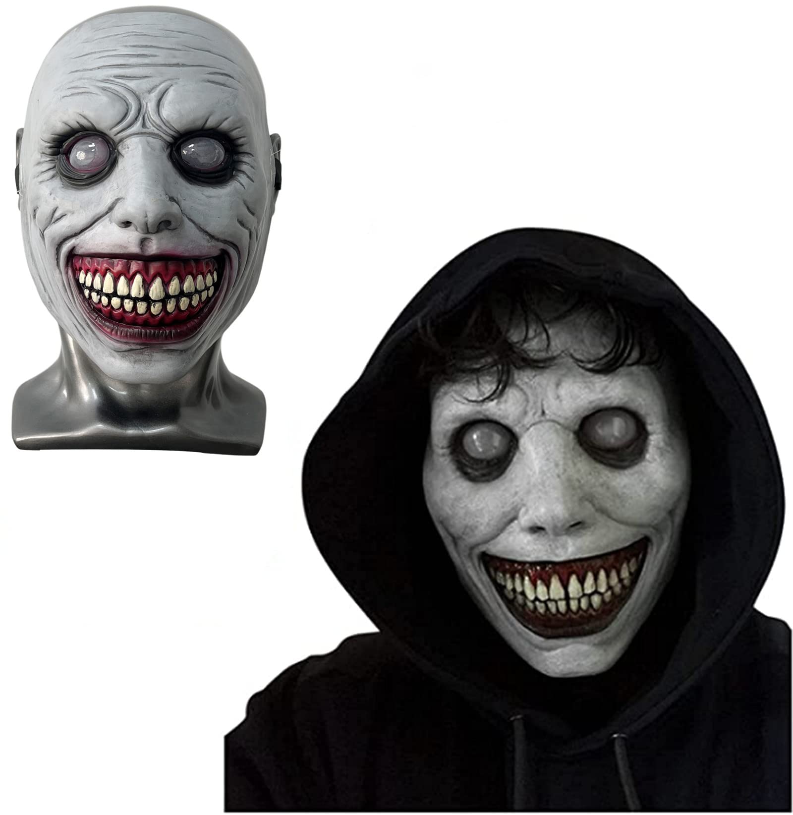 Horror Halloween Mask, Scary Mask Masquerade Halloween Mask, Smiling Demon Scary Clown Cosplay Halloween Demon Carnival