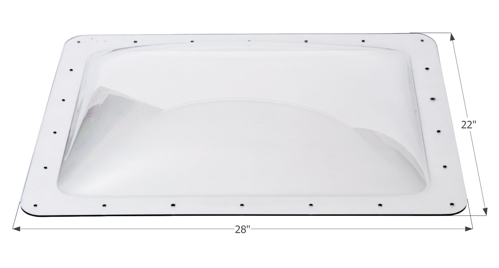 ICON 01852 RV Skylight SL1824-24" x 18" x 4", Clear