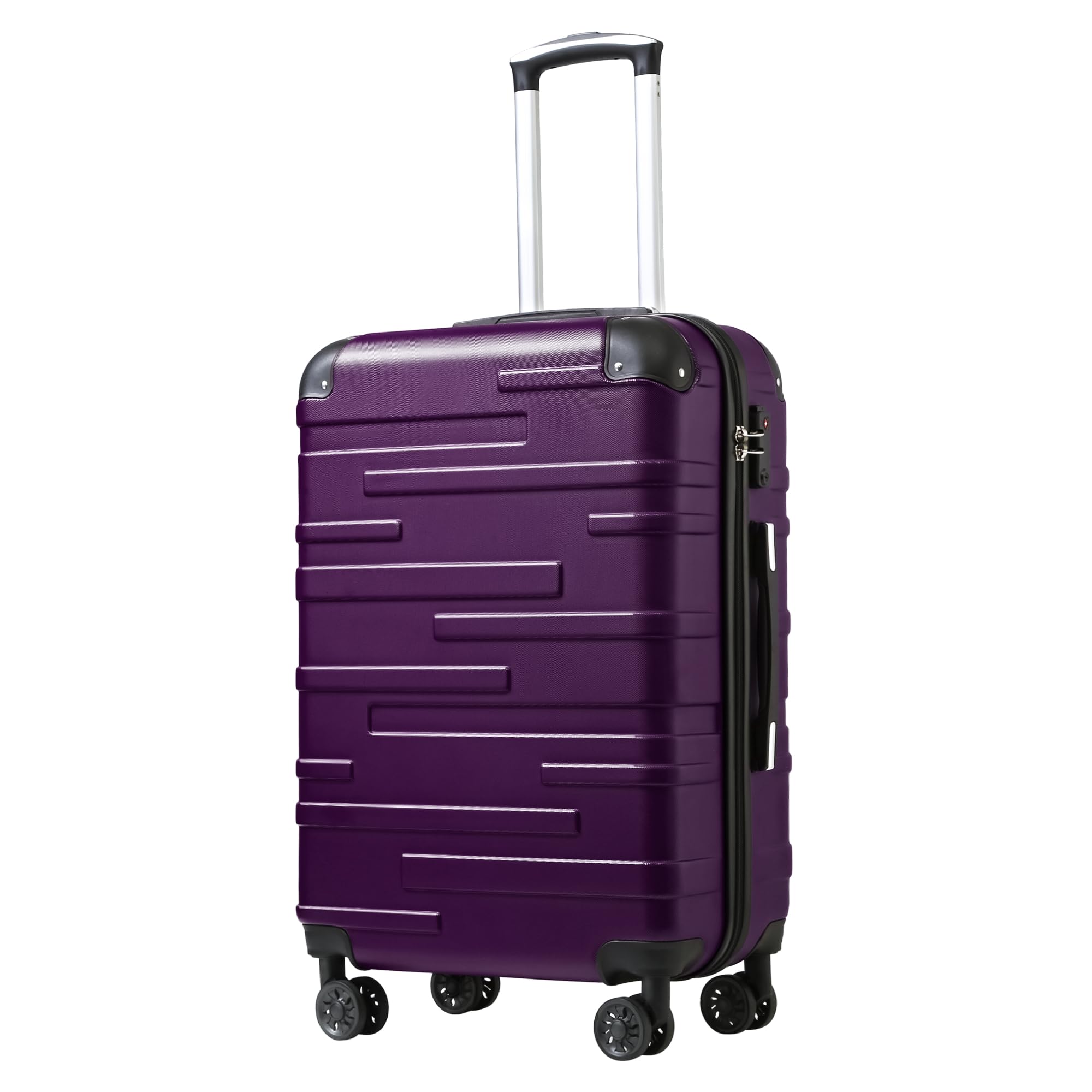 Photo 1 of Coolife Luggage Suitcase Carry-on Hardside Travel Luggage TSA Lock Spinner Telescopic Handle