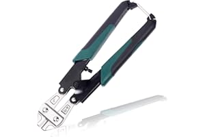 Glarks Mini Bolt Cutter 8 Inch/210mm Small Bolt Cable Cutter Heavy Duty Wire Plier Spring Snips Clippers with Soft Anti-Slip 