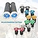WAKE Bar End Plugs Handlebar End Caps Bike Handlebar Plugs for Most Bicycle, Mountain Bike, Road Bike, MTB, BMX (2 Counts, Rubber Sponge Aluminum, Red)
