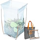 Yukon Glory™ Trash Bag Holder | Stainless Steel Support Stand | Camping Bag Holder | Collapsible Trash Bag Organizer | Includes Carry Bag | 13 Gallon Plastic Bag Holder