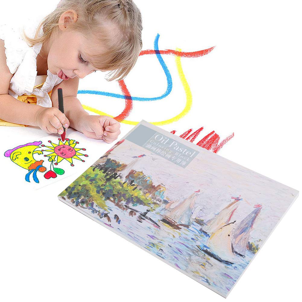 Yosoo Health Gear A4 Oil Painting Paper, Oil Pastel Sketch Book, Artist Sketch Pad, A4 Pastel Paper 20 Sheets, 210x297mm, For Oil Pastel Painting Drawing Coloring sketch paper a4 artist sketch pa