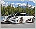 Simply Calendar Exotic Cars 2018 Wall Calendar- 18 x 10.5 (Open)