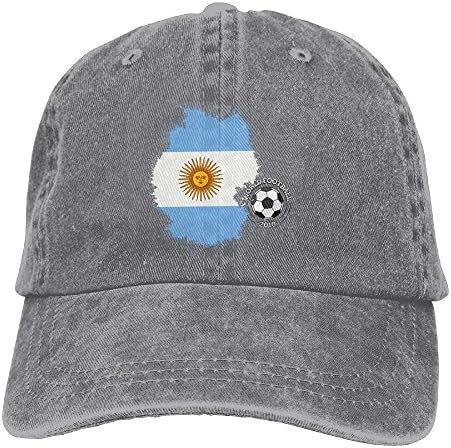 Unisex Argentina 2018 World Soccer Football Cup Baseball Mesh Hat Black