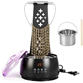 Bicycle Chain Wax Melting System 19oz, with Inner Pot and Cooling Rack | Precise Temperature Control for Rapid Melting, Complete Waxing Kit, Easy to Use All-in-One Chain Care Tools