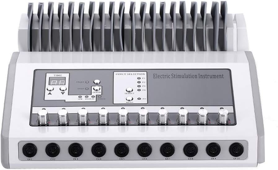 T iNlovEaRTs Bo-dy SLI-mming Equip-Ment Elec-tric Mu-slce Sti-mulator Elec-Trode Mu-scle Sti-mulation Instru-Ment (Round): Sports & Outdoors