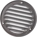 EUROPLAST Galvanised Round Air Vent Grille Cover Ø100mm 4in with Insect Mesh view 3
