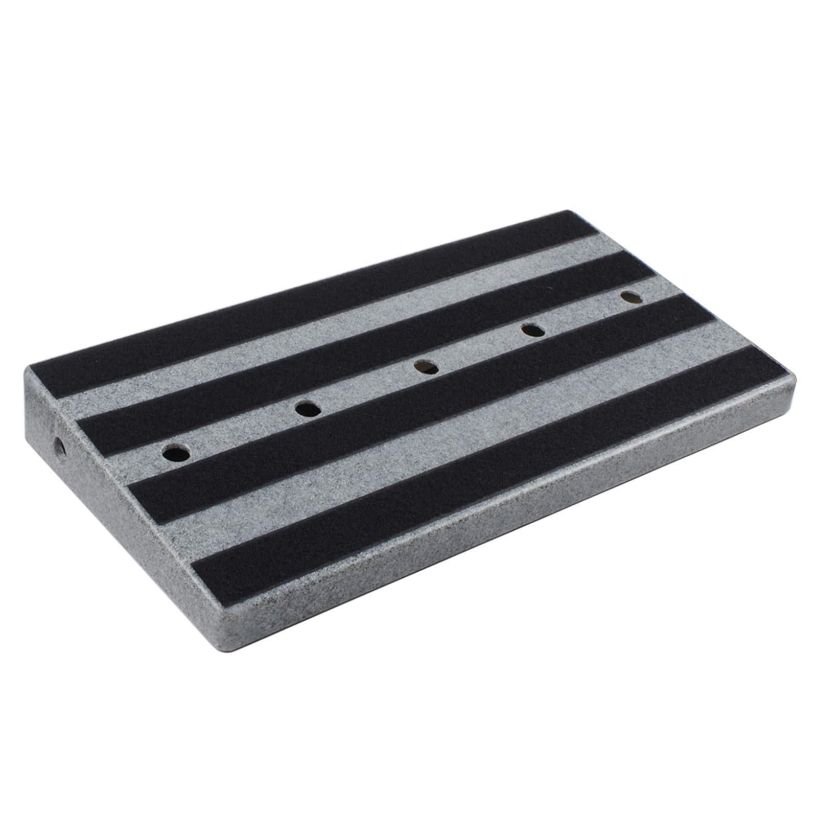 Guitar Effects Pedal Board,Lechnical Sturdy Guitar Effects Pedal Board Big Size Guitar Pedal Panel with Sticking Tape Screwdriver Compatible with Most Effects Pedals, Black, with 11 holes