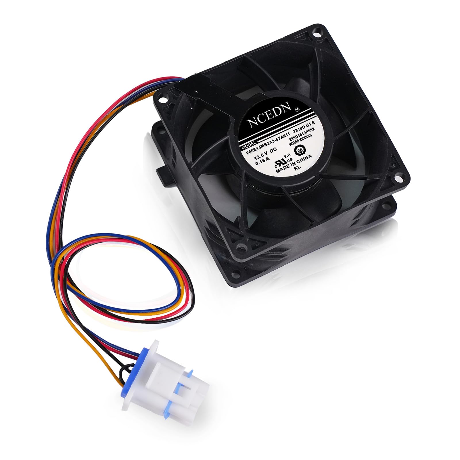 Photo 1 of WR60X26866 Fridge Evaporator Fan-Motor fit for GE : V80E14MS2A3-57A611 Refrigerator Fan Motor WR60X10356 Upgraded 2025