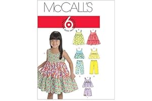 McCall's Patterns M6017 Toddlers'/Children's Tops, Dresses, Shorts and Pants, Size CB (1-2-3)