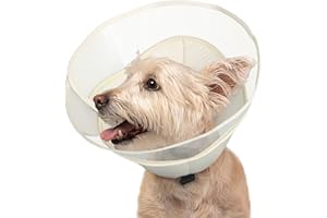 OEH Dog Cone, Soft Cones for Dogs After Surgery, Comfortable Dog Cone Collar, Protective Cone for Dogs to Stop Licking, Adjustable Small Dog Cones for Small Dogs, Beige, S(Neck: 11.5"-13.2”)