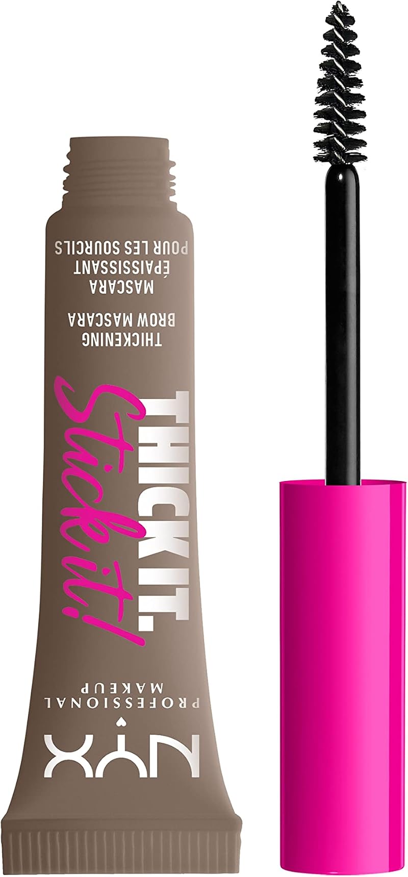 NYX Thick It. Stick It! Ultra Buildable Brow Mascara Taupe 16H Vegan