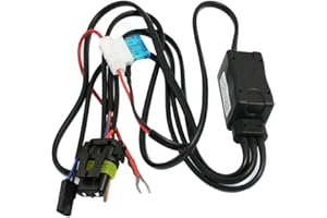 Ruilogod H6 HID Xenon Wiring Harness Wire Cable Black Red w Controller