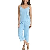 PajamaGram Pajamas For Women - Womens Sleepwear, Tank & Capri Set