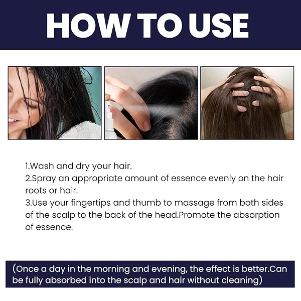 QUAAM 2PCS OUHOE HAIR GROWTH SPRAY, BROWN, UNISEX-ADULTS