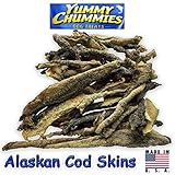 Yummy Chummies 1 Pound Bag All Natural Wild Caught Alaskan Cod Skin Dog Chews Made In The USA