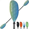 WONITAGO Kayak Paddles Carbon Fiber Shaft Paddle with Nylon Blades, Floating Adjustable Kayaking Oars, 3 Piece, 230-250 cm/90-98 Inches,210-230 cm/82-90 inches