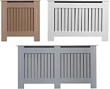 AVC Designs Extra Large Radiator Cover Modern Vertical Slats Grey view 1