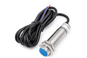 Heschen M18 Capacitive Proximity Sensor Switch Shield Type LJC18A3-5-J/DZ Detection 1-5mm 90-250VAC 400mA Normally Closed(NC) 2 Wires