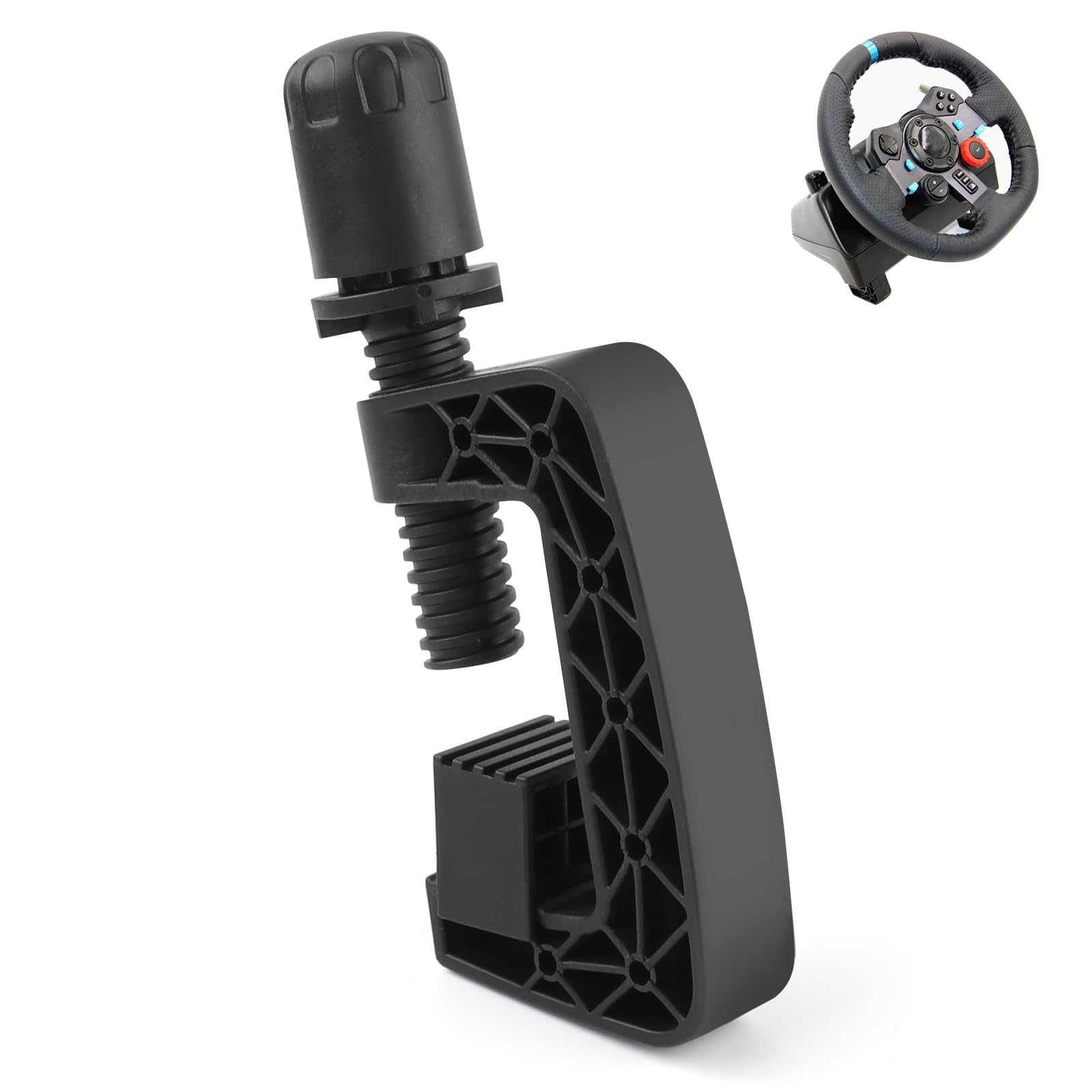 Photo 1 of 1 Pcs Steering Wheel Fixing Clamp for Logitech G25 G27 G29 G920 G923,Replacement Fixed Clip Screw Bolt fit for Driving Force GT Racing Wheels (Black)