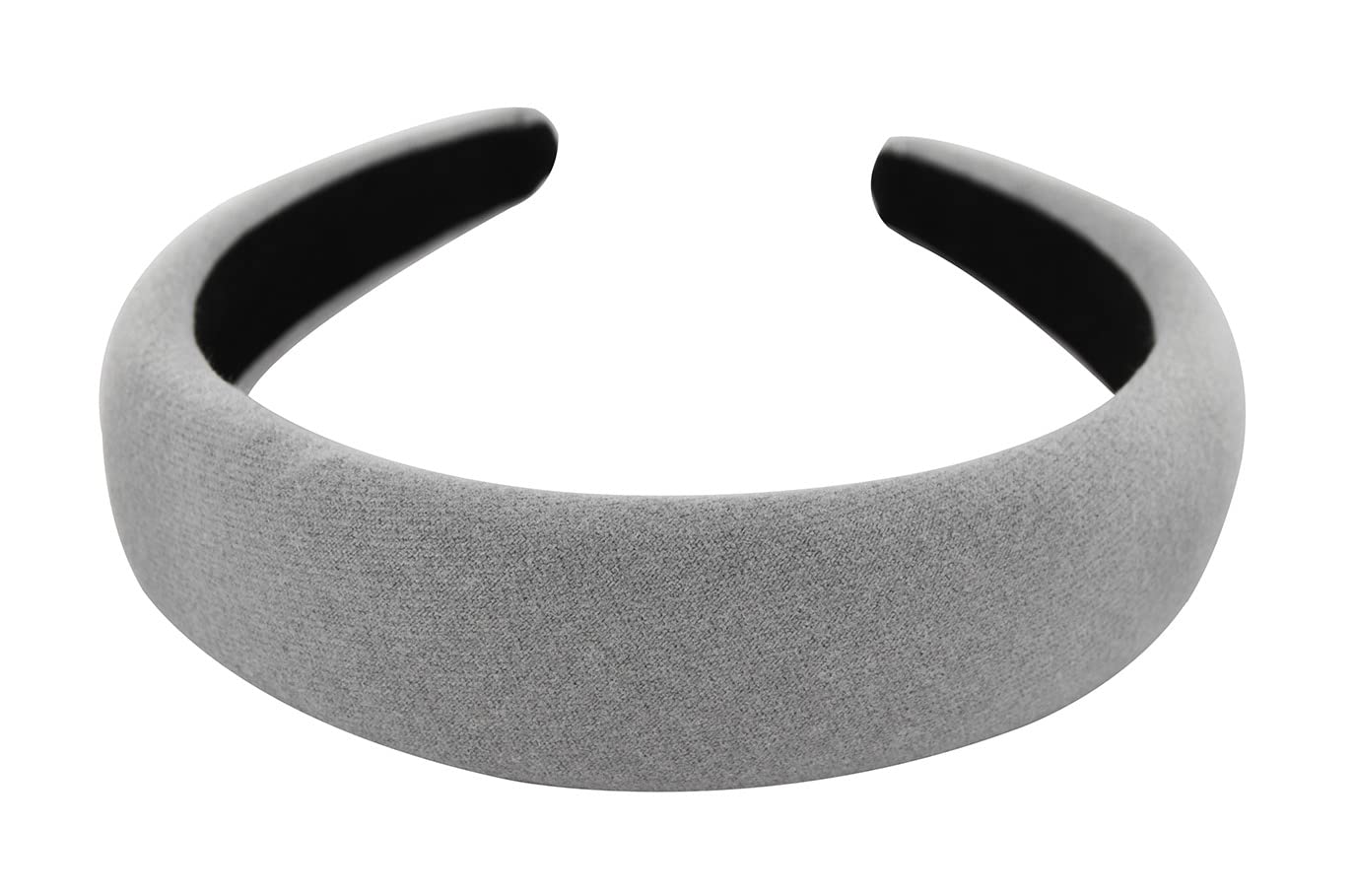 axy HRK5 Headband with Flannel Hairband Vintage Hairband Headband Classic and Fashionable Headband (Light Grey)
